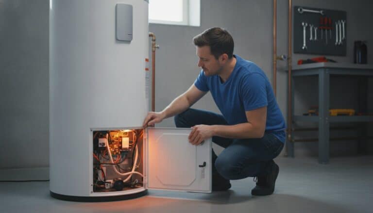 Vérification extérieure d’un chauffe-eau électrique qui ne produit plus d’eau chaude